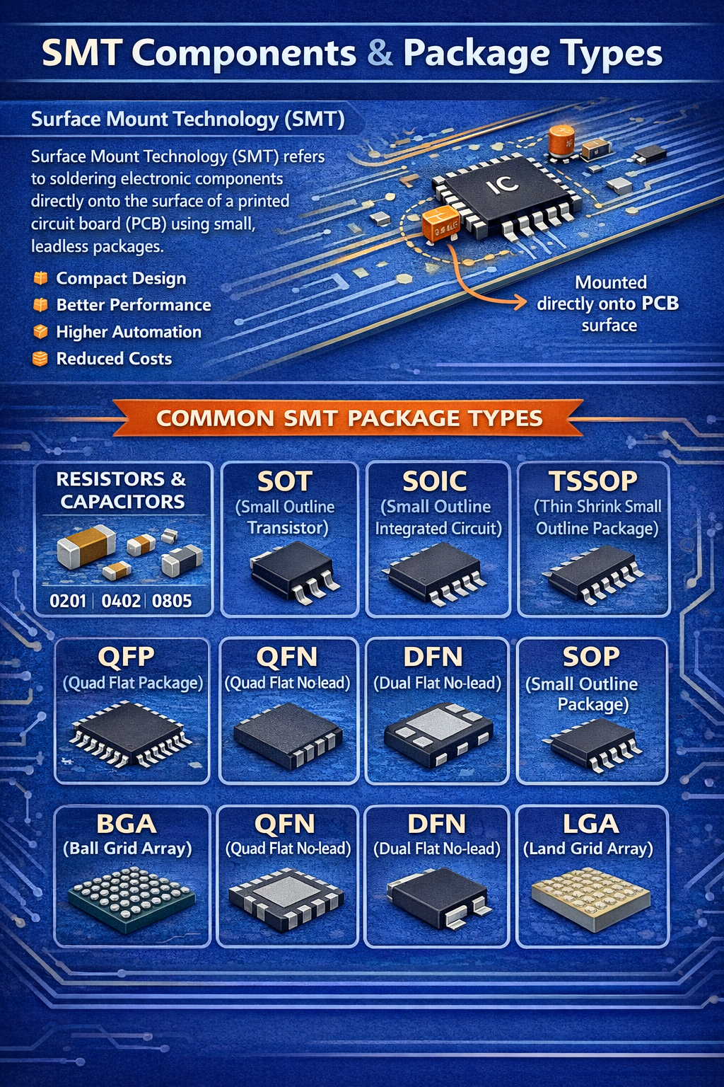 SMT Component and Package Types